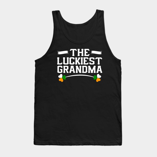 The Luckiest Grandma Tees for the Feast of Saint Patrick-Lá Fhéile Pádraig Tank Top by GoodyBroCrafts